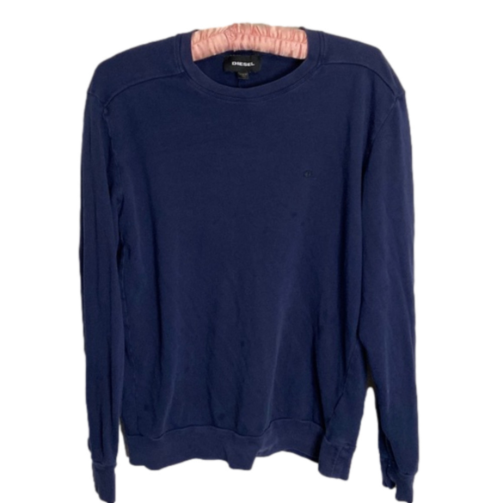 Diesel designer long sleeve navy sweater